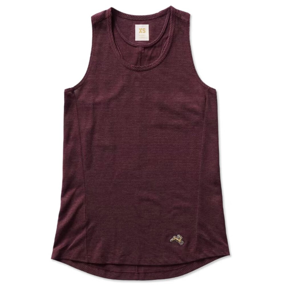 Tracksmith Horizon Tank wine color size XS